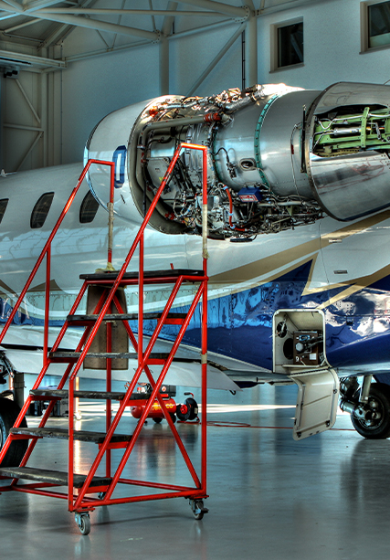 private jet engine inspection and annual